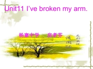 复习和使用现在完成时态和被动语态以及与就医