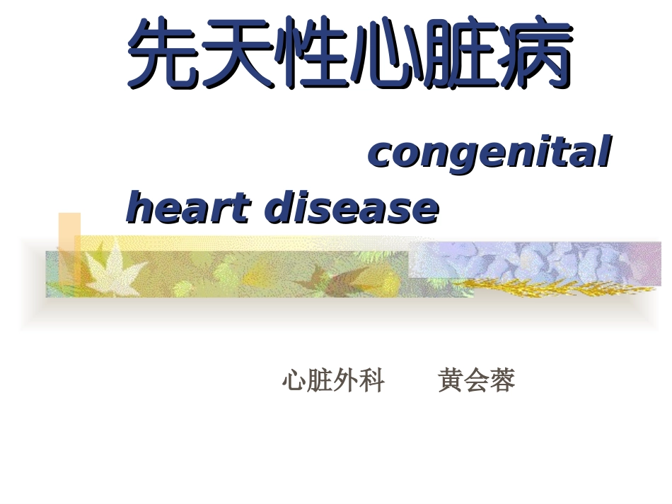 常见简单先心病讲义_第1页