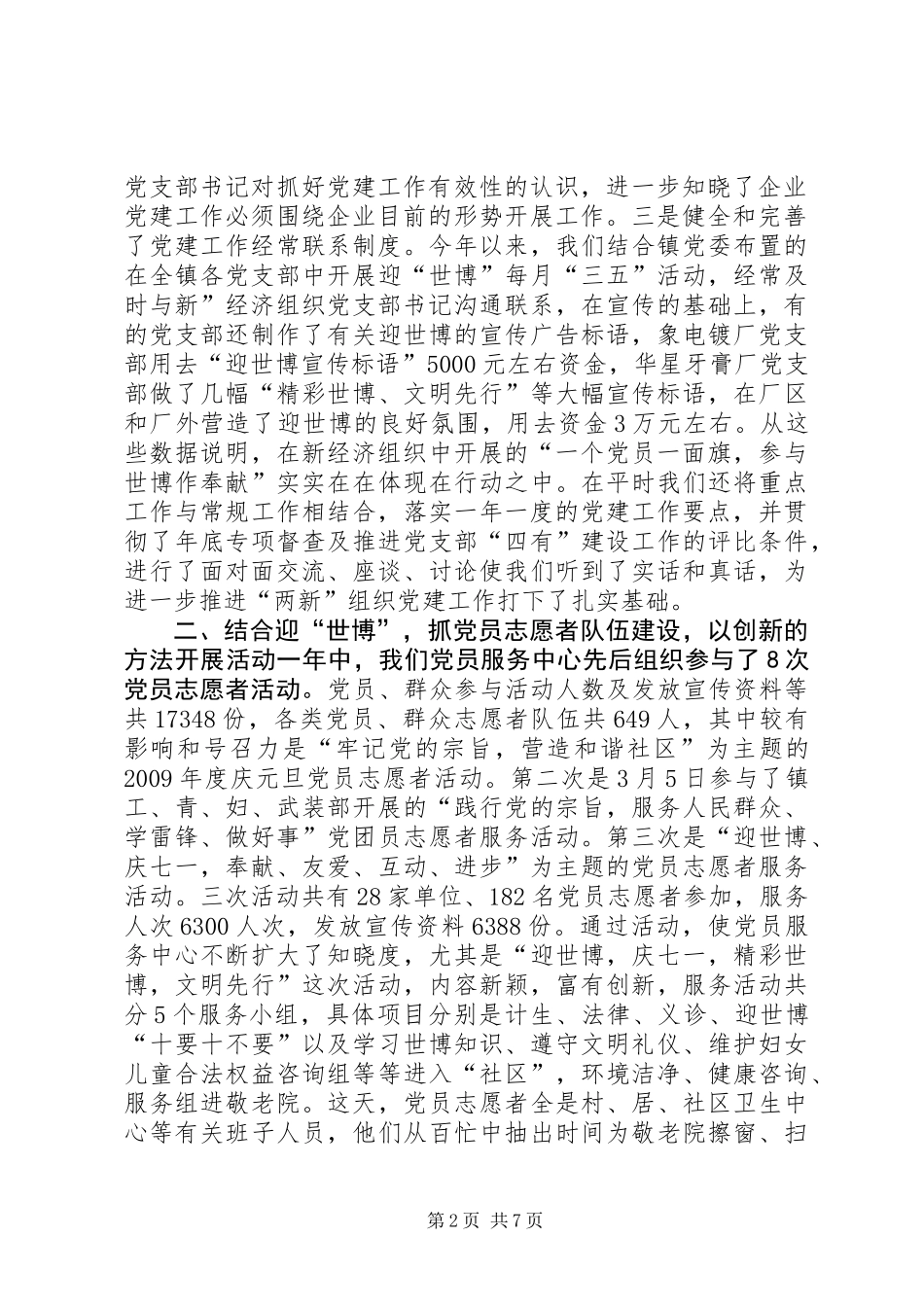 党员服务中心工作总结_第2页