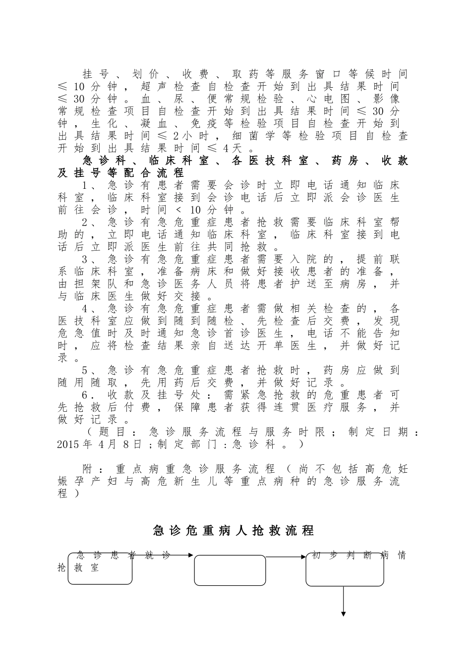 急诊绿色通道与重点病种服务流程_第3页