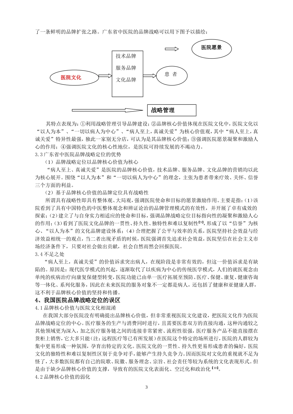 基于品牌核心价值的医院品牌战略定位的探索与思考_第3页