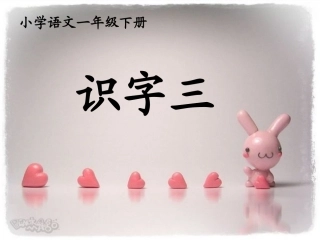 小学一年级下册语文《识字三》课件