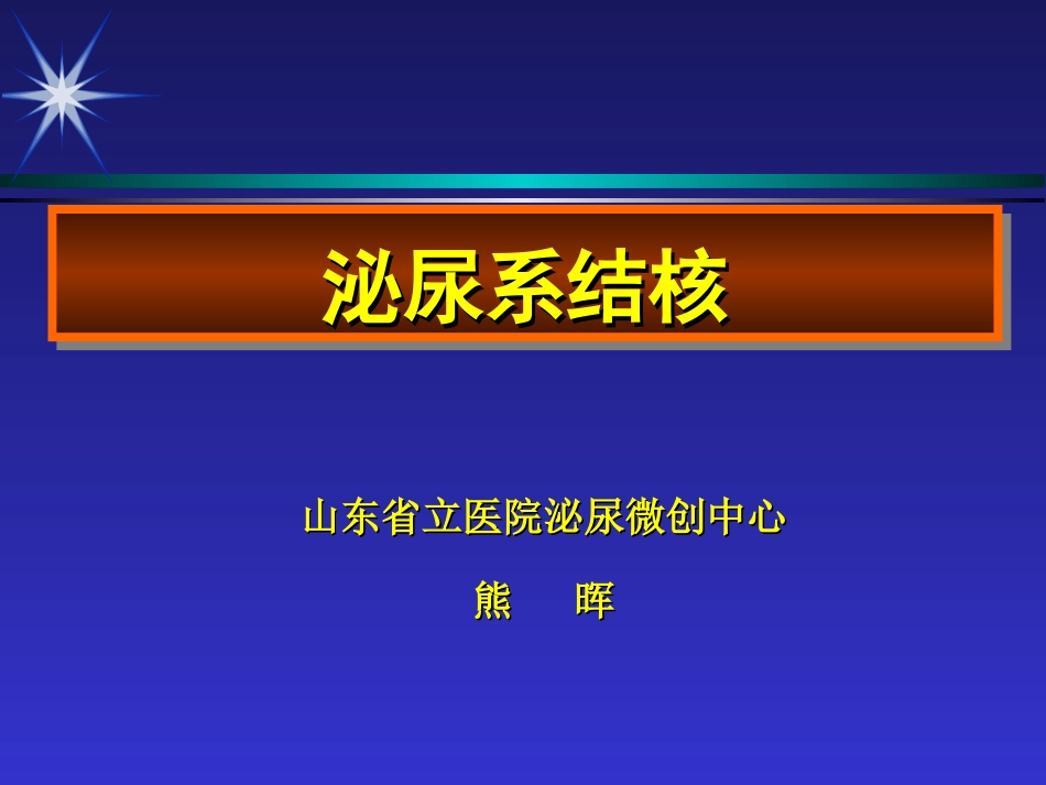 泌尿生殖系统结核资料_第1页