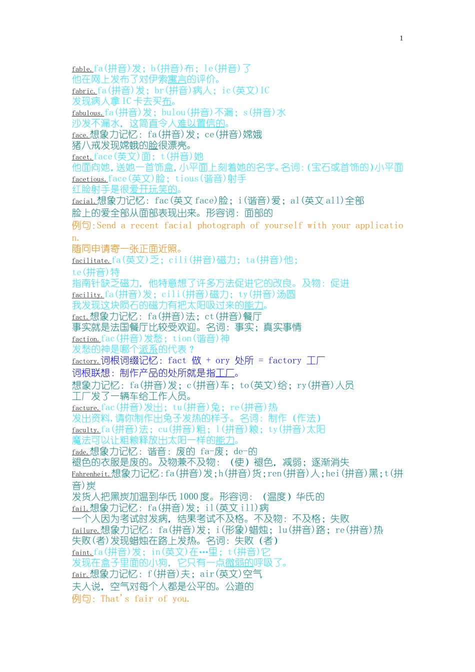 万词右脑光速图形图像记单词-最符合中国人习惯之方法f_第1页