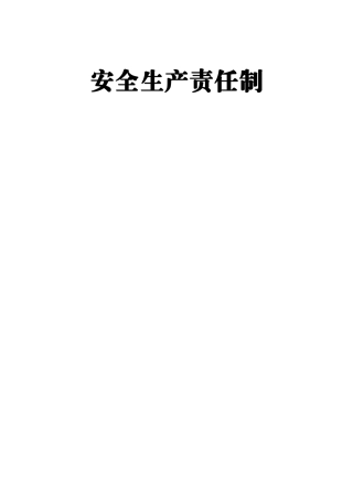 宾馆安全生产责任制(35页)