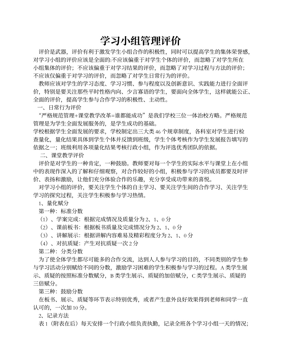 学习小组管理评价_第1页
