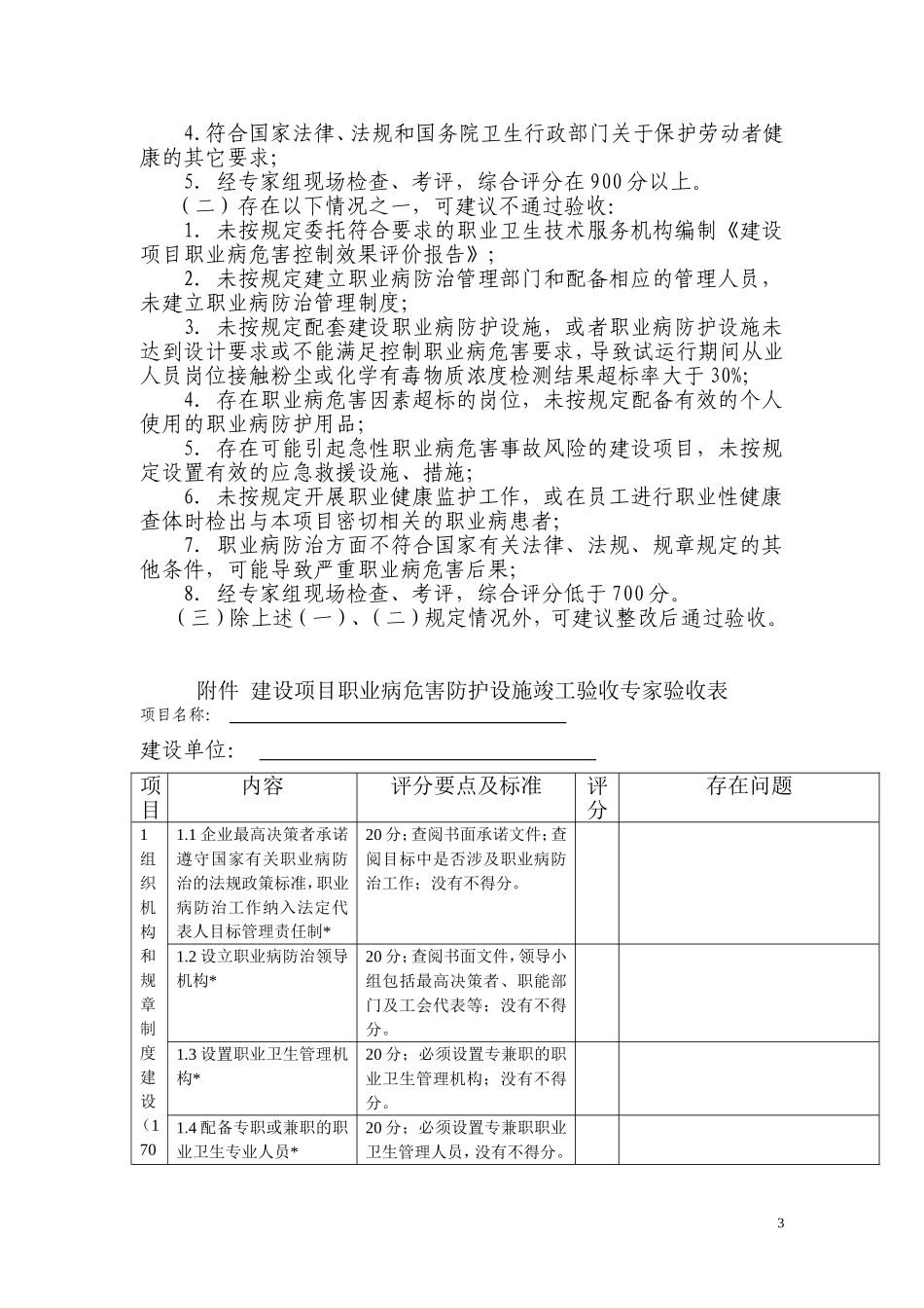 建设项目职业病防护设施竣工验收细则(试行)_第3页