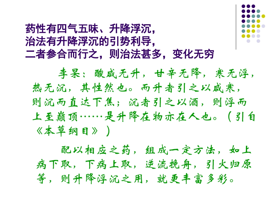 从升降浮沉谈方药配伍PPT_第1页