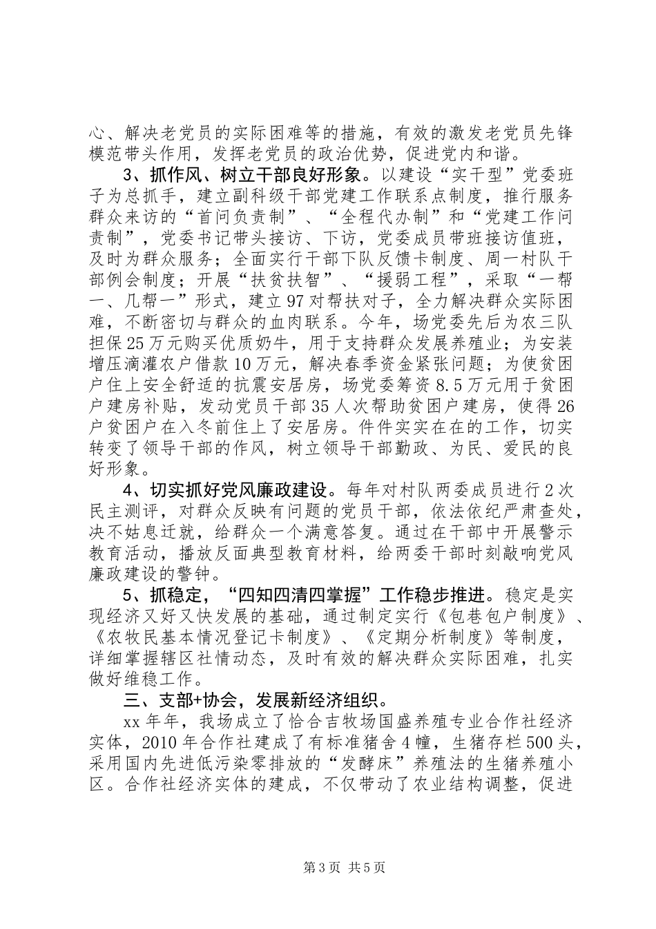 党委书记履行基层党建工作责任制述职报告_第3页