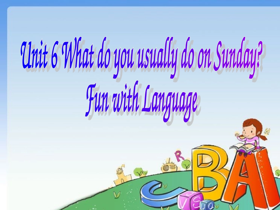 四年级unit6第二课时_第1页