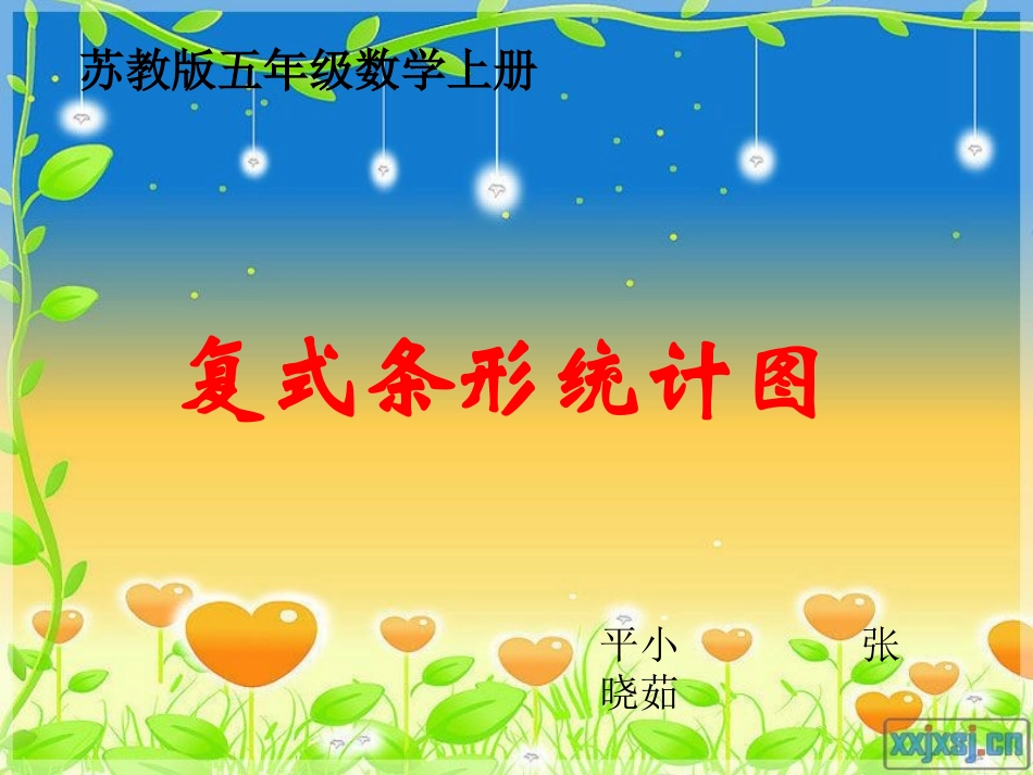 苏教版数学五年级上册《复式条形统计图》课件张晓茹_第1页
