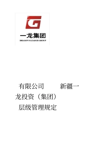 2019集团层级管理规定2