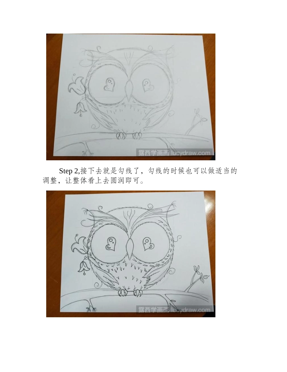 可爱猫头鹰插画教程插画教程_第2页