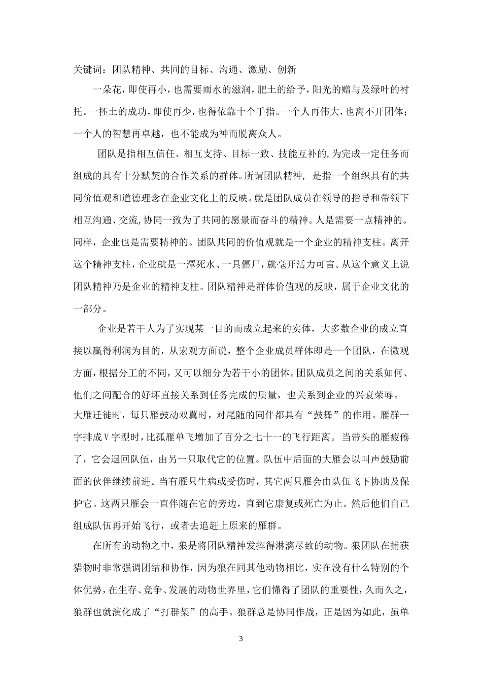 浅谈团队精神的重要性_第3页