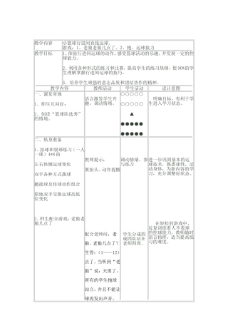 行进间直线运球
