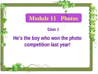 九年级上M11U1