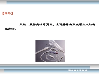 三腔二囊管止血术