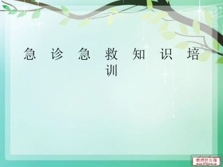 急诊急救相关知识幻灯片