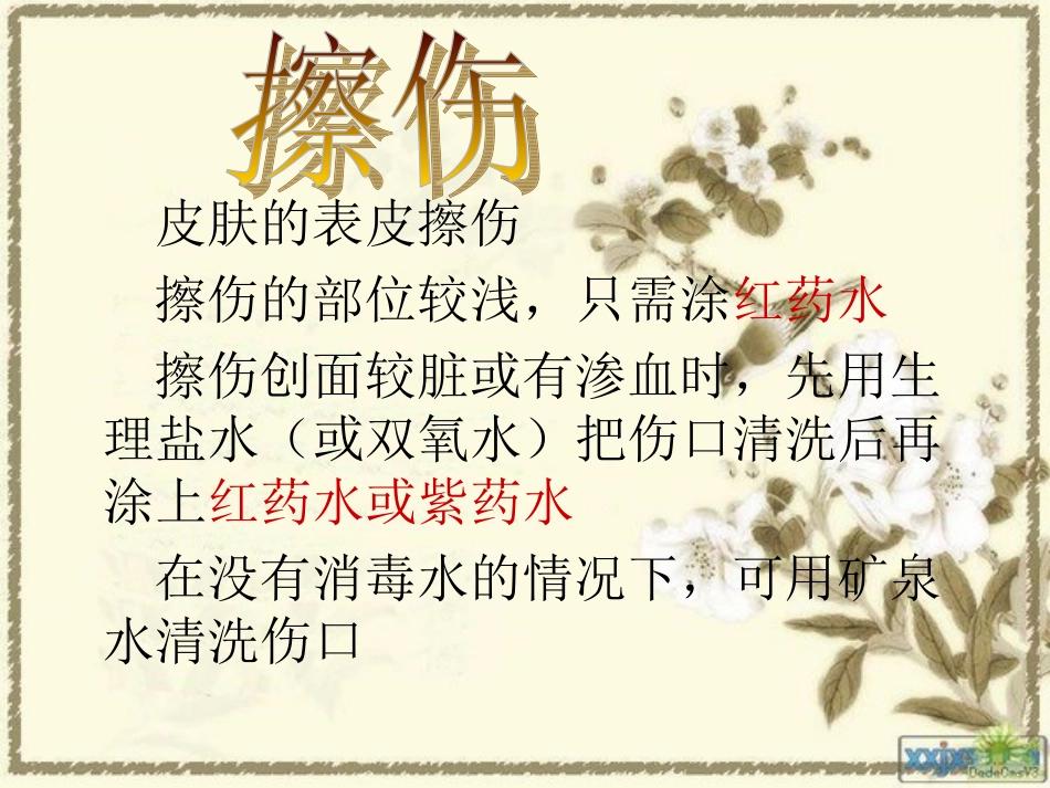 日常药品和受伤处理_第3页