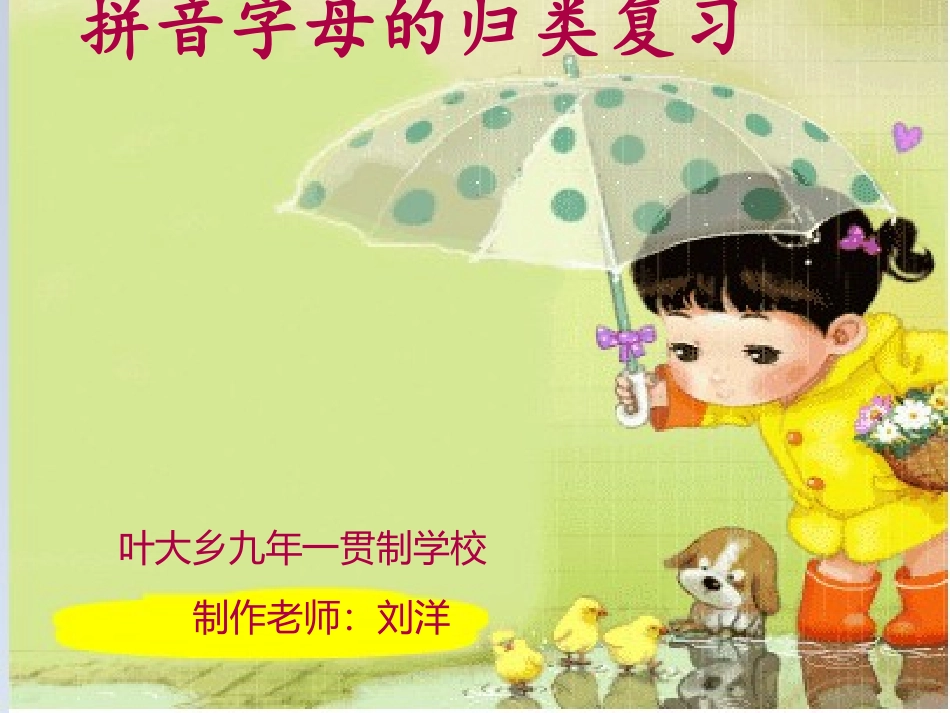 拼音字母归类复习_第1页