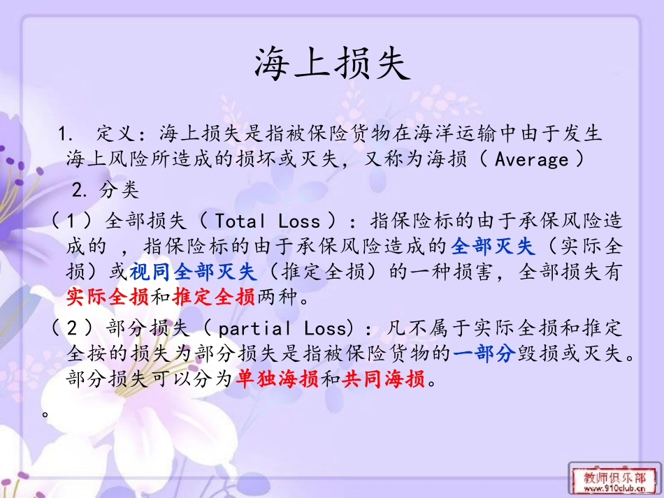 海上保险保障的损失分解_第2页
