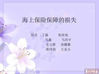 海上保险保障的损失分解