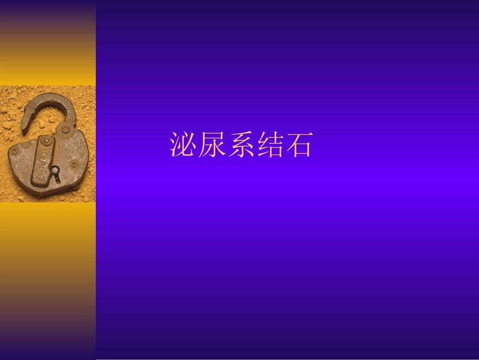 泌尿系结石-(1)_第1页