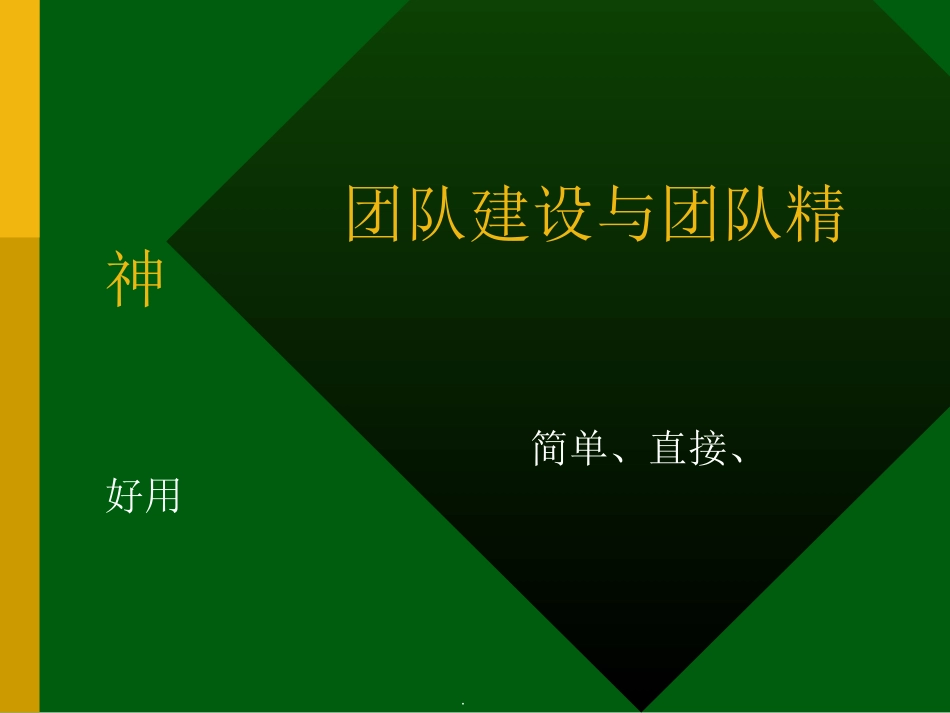 团队建设与团队精神_第1页