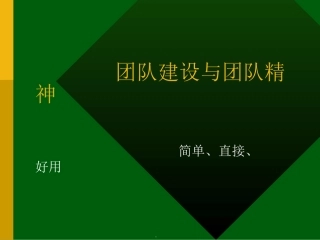 团队建设与团队精神