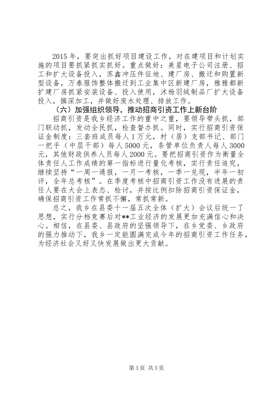 XX年招商引资工作方案_第3页