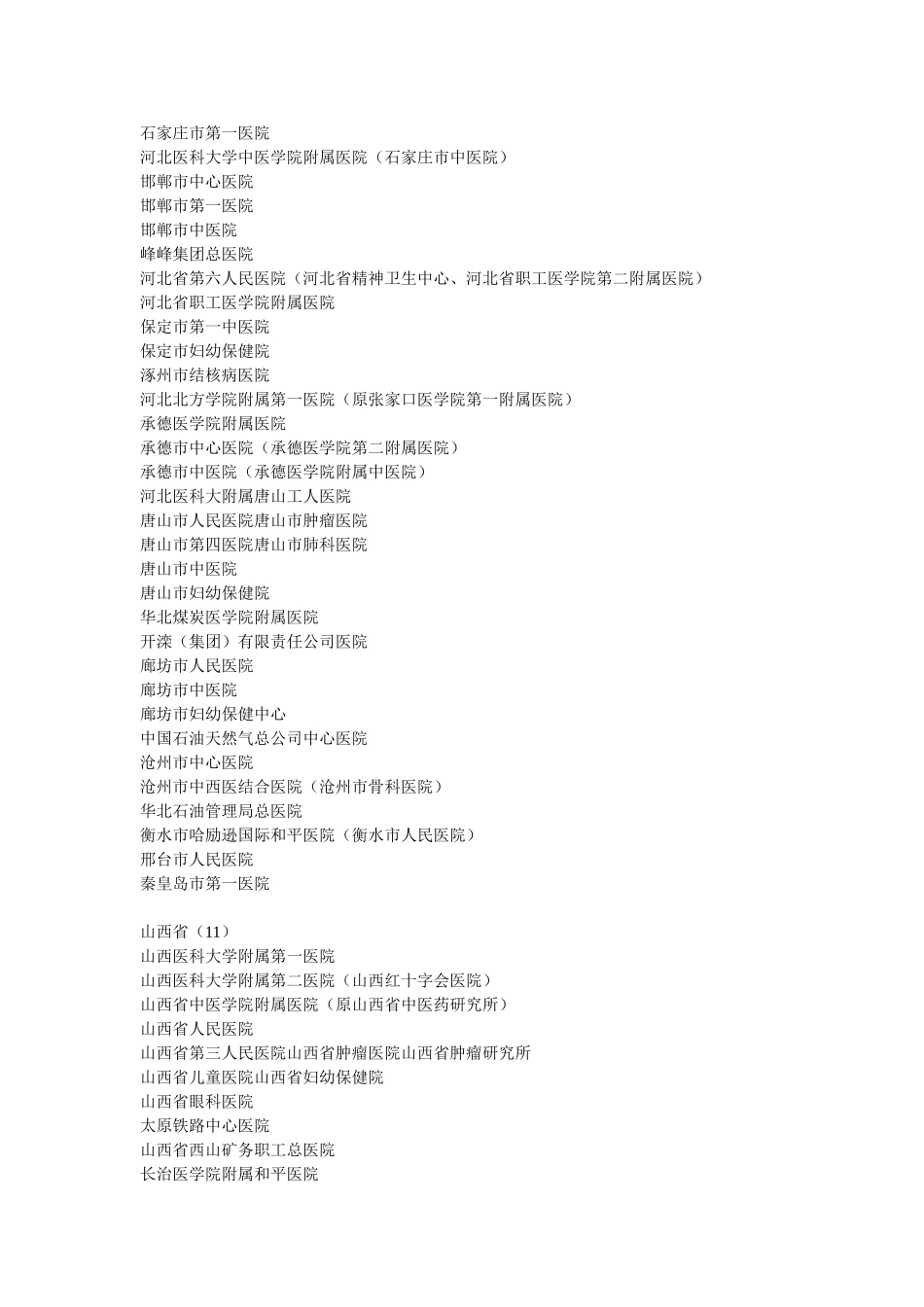 卫生部公布的全国三甲医院名单_第3页