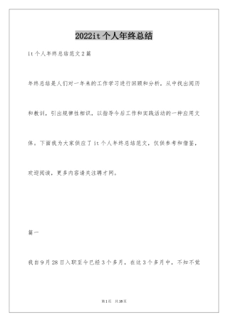 2024it个人年终总结_1