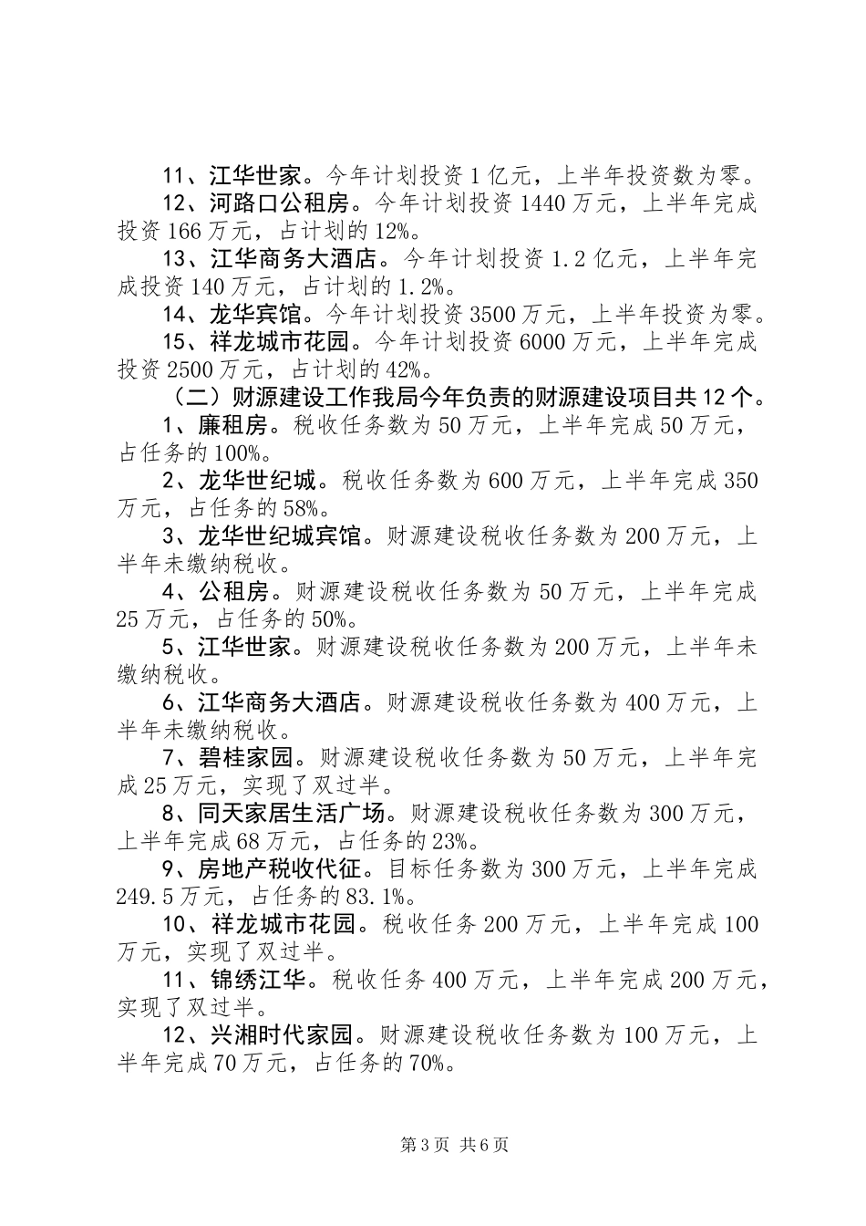 XX县区房产局上半年工作总结_第3页