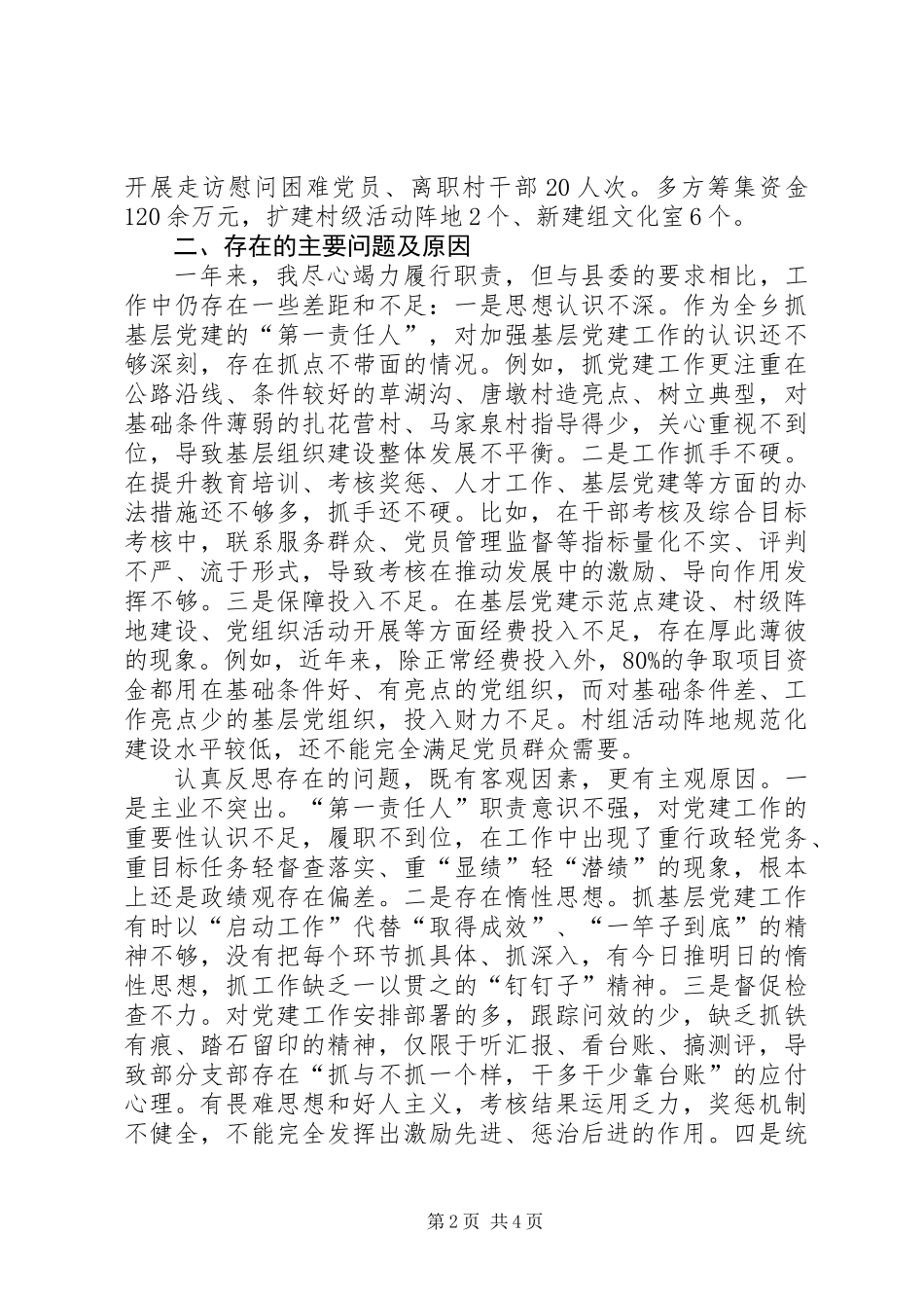 党委书记述职报告_1_第2页