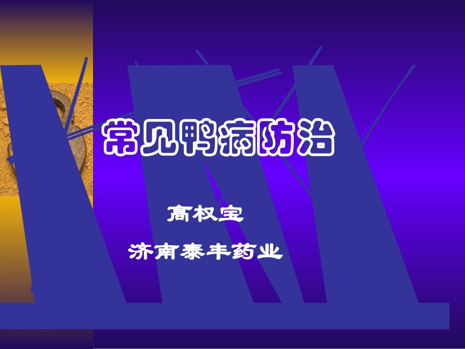 常见鸭病防治_第1页