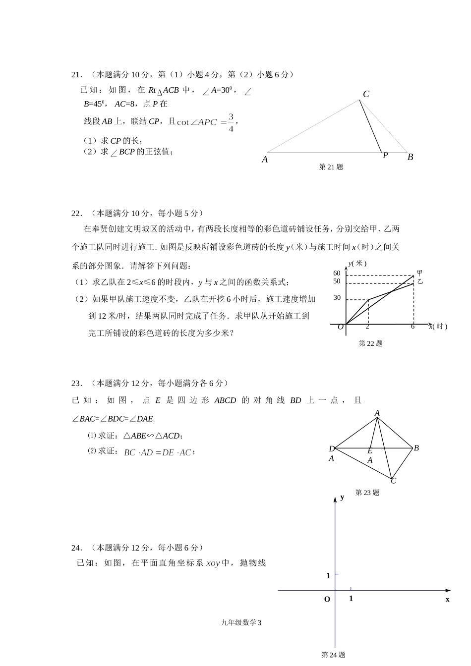 2013年奉贤区调研测试新修改_第3页