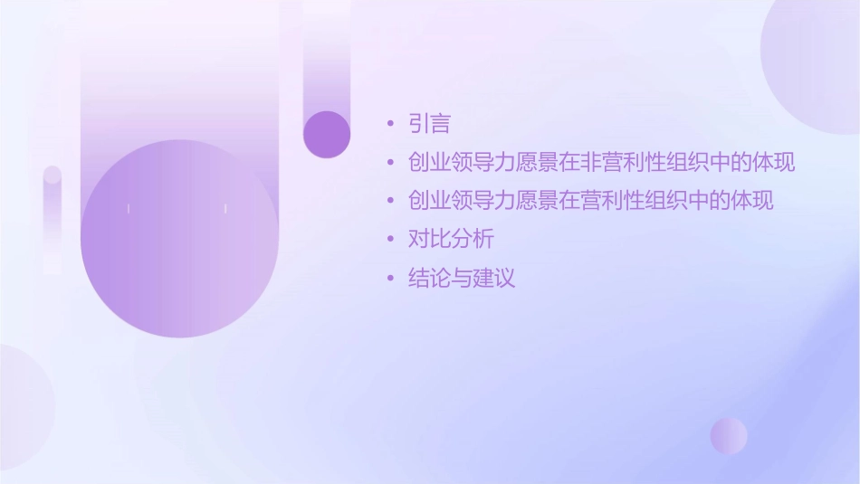 创业领导力愿景在非营利性组织和营利性组织的对比分析课件_第2页