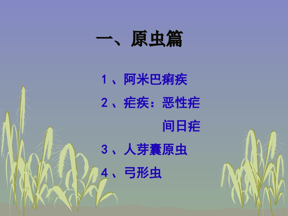 常见寄生虫病(诸葛传德主任)_第1页