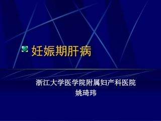 妊娠期肝病(2004)