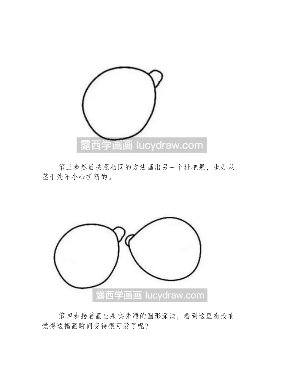 枇杷简笔画步骤是什么_怎么画枇杷果_简笔画教程_第2页