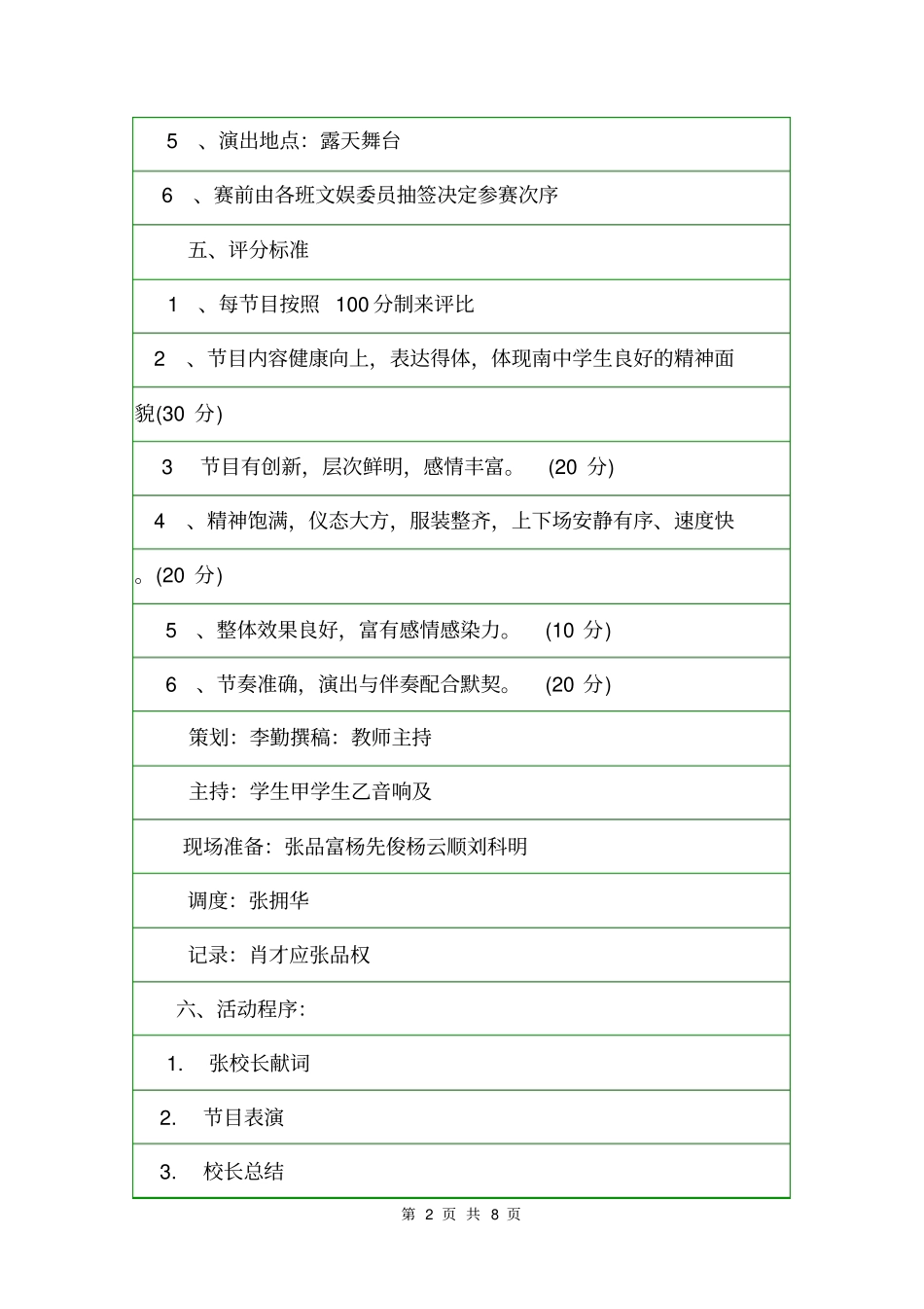 2020中学国庆节活动方案活动方案_第2页