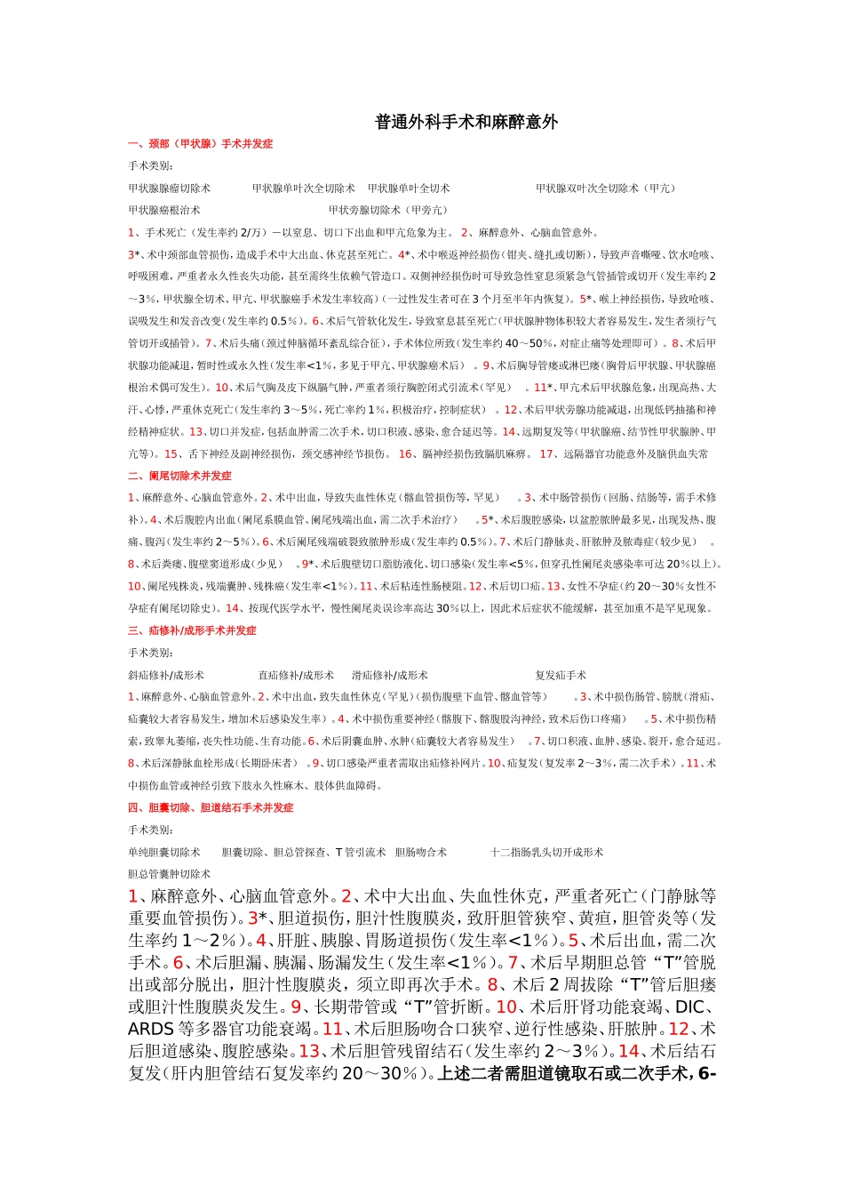 普外术前谈话集锦_第1页