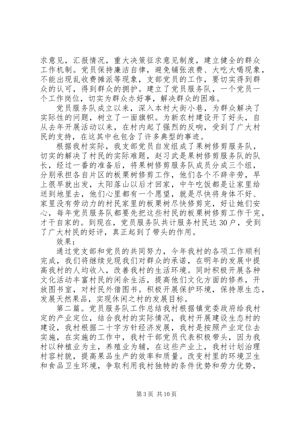 党员服务队工作总结_第3页