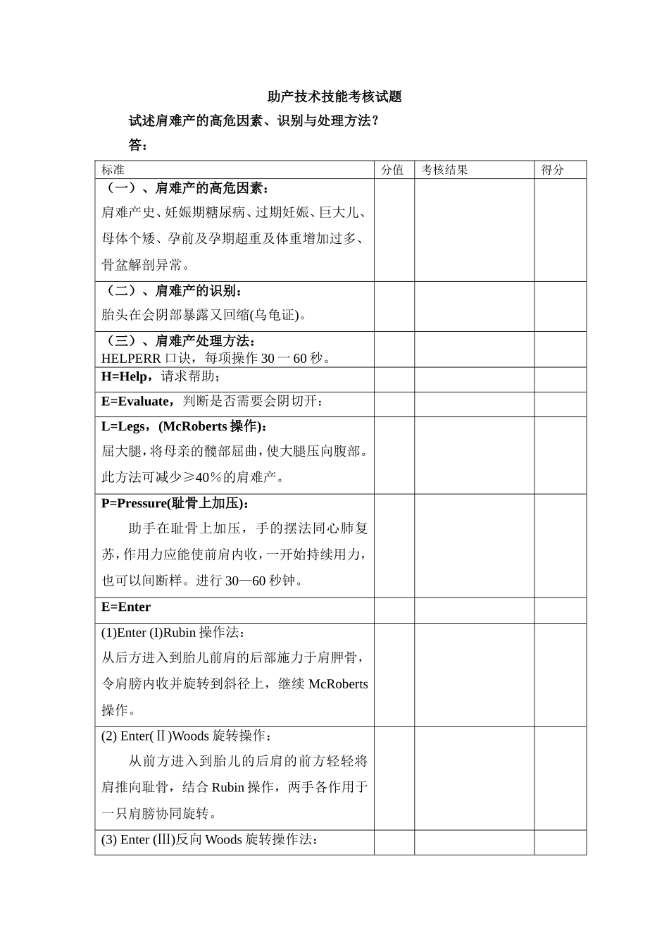试述肩难产的处理方法_第1页