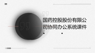 国药控股股份有限公司协同办公系统课件