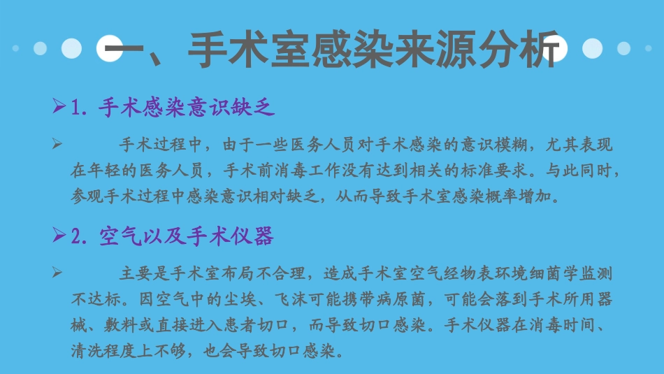 手术室感染来源与危险因素_第2页