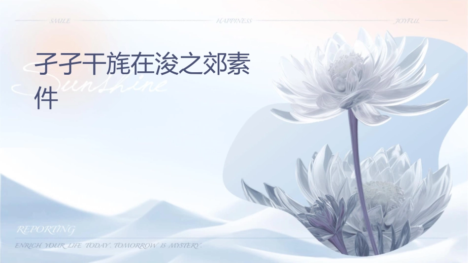孑孑干旄在浚之郊素丝纰之诗经课件_第1页
