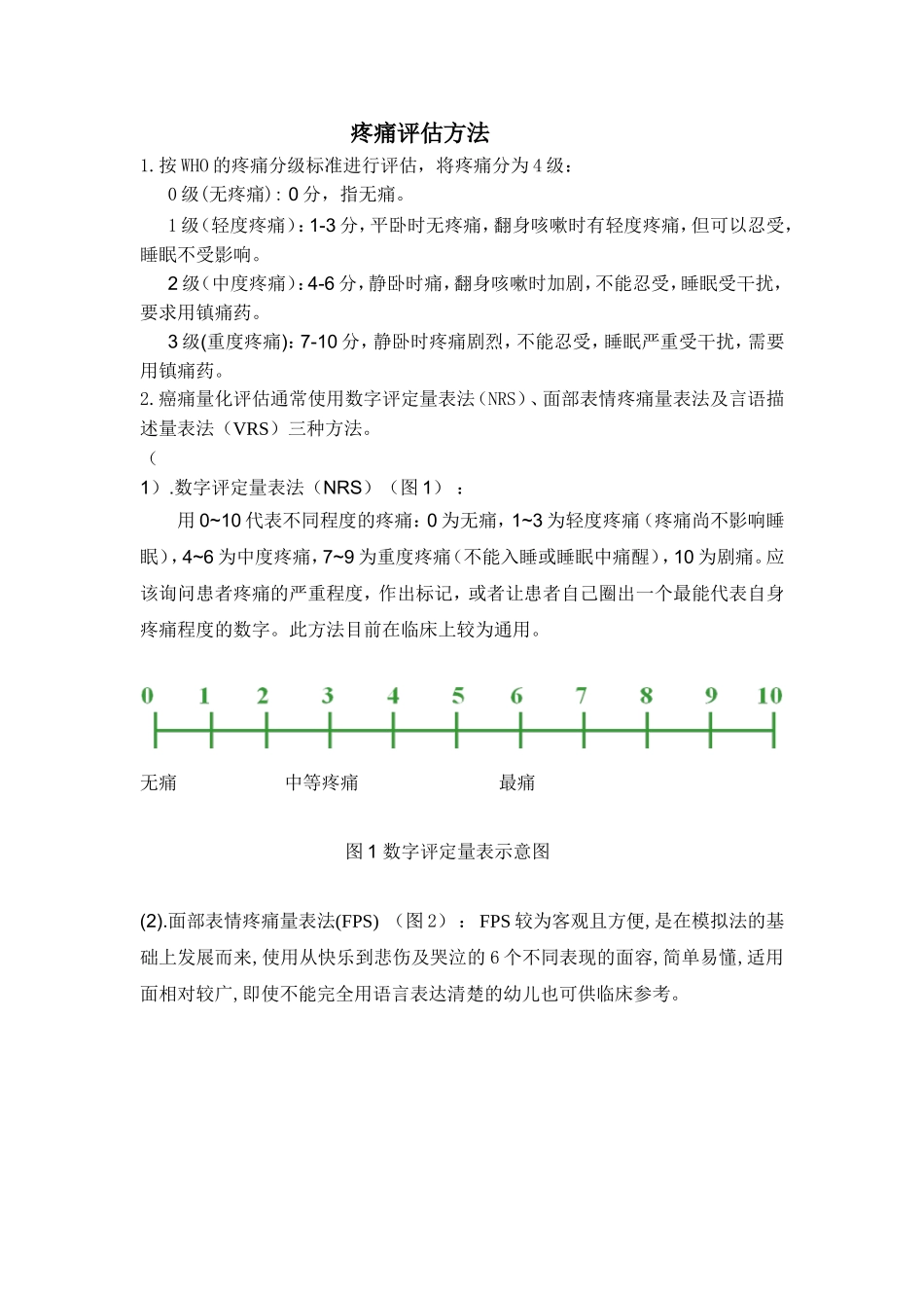 疼痛评估方法_第1页