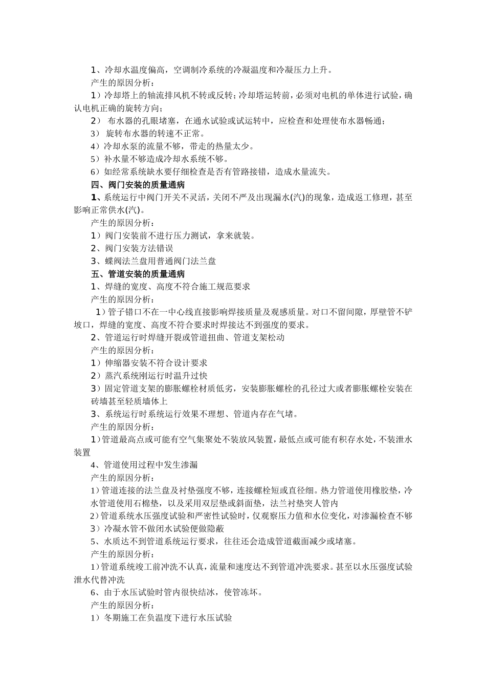 暖通专业安装通病及原因分析_第2页