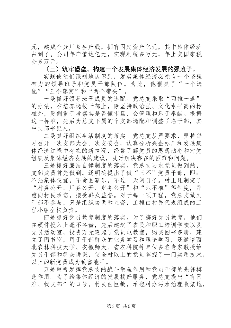 XX县区大庄镇方寨村走工业强村之路的调查_第3页